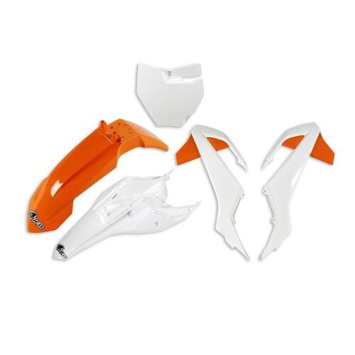 KTM 65 SX 2016-2023 UFO Complete Plastics Kit OEM Orange/White (2019-2022colour)