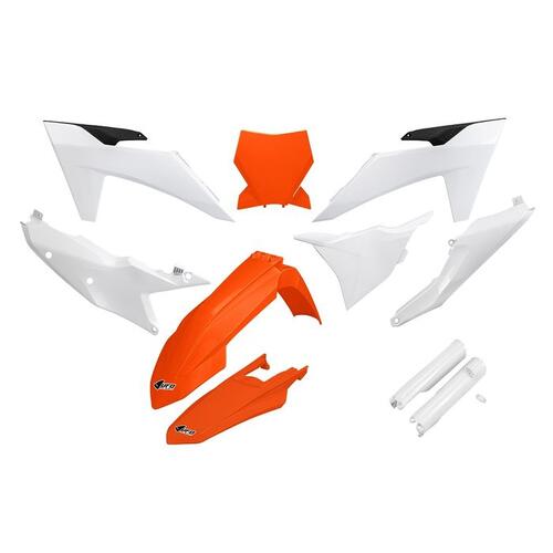 KTM 450 SX-F 2023-2024 UFO Complete Plastics Kit OEM Orange/White (2024colour)