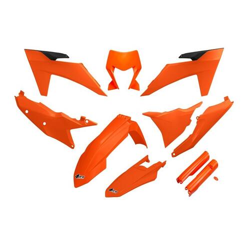 KTM 250 EXC-F 2024-2025 UFO Complete Plastics Kit w/Headlight Surround Orange
