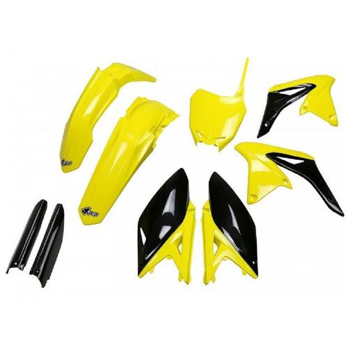 Suzuki RM-Z250 2010-2018 UFO Complete Plastics Kit OEM Yellow/Black (2017colour)