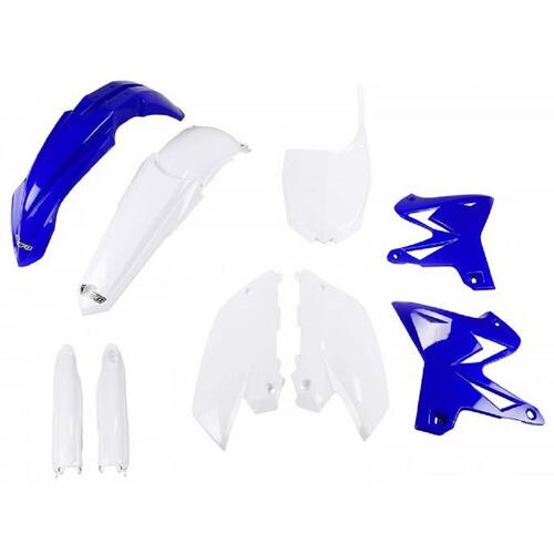 Yamaha YZ125 2002-2014 UFO Complete Plastics Kit Restyle OEM Blue/White