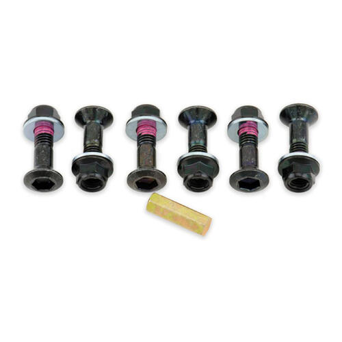 Honda CR250M 1978-1978 Bolt Hub-Savers Sprocket Bolts/Nuts Japanese Black