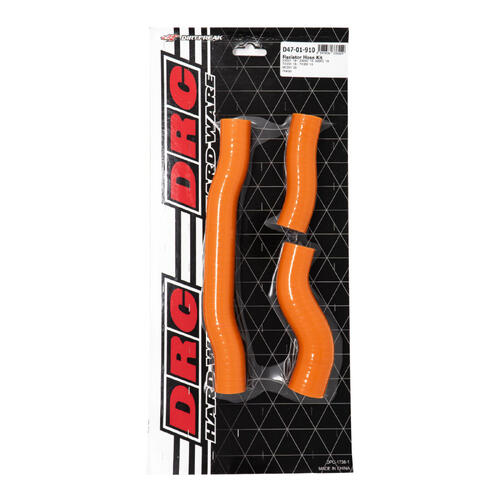 KTM 250 SX 2019-2022 DRC Radiator Hose Kit Orange