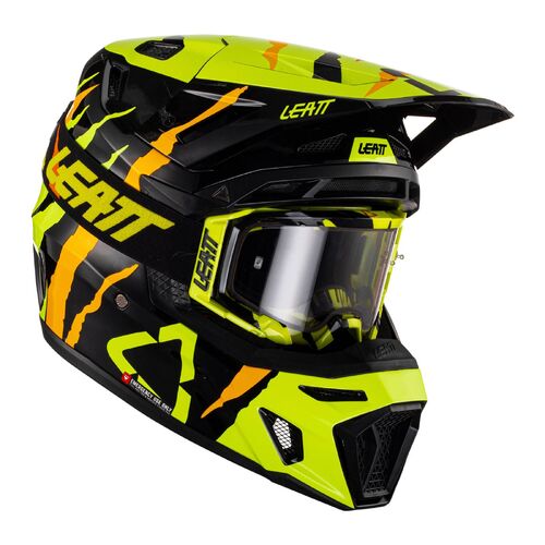 Leatt GPX 8.5 MX Motocross Helmet & Goggle Kit Citrus Tiger XL