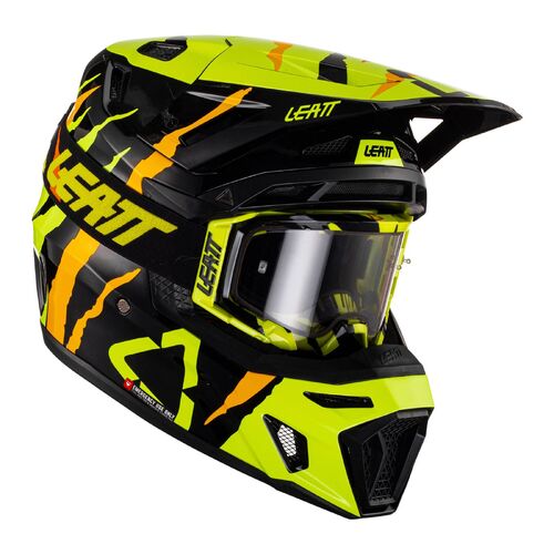 Leatt GPX 8.5 MX Motocross Helmet & Goggle Kit Citrus Tiger XXL