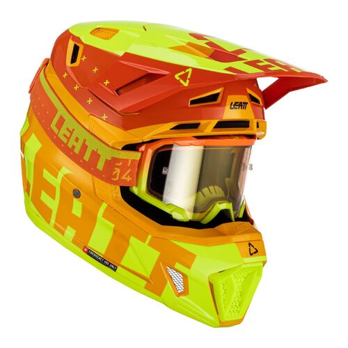 Leatt GPX 7.5 MX Motocross Helmet & Goggle Kit Citrus XXL
