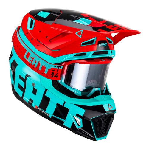 Leatt GPX 7.5 MX Motocross Helmet & Goggle Kit Fuel XL