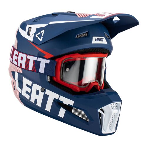 Leatt GPX 3.5 MX Motocross Helmet & Goggle Kit Royal