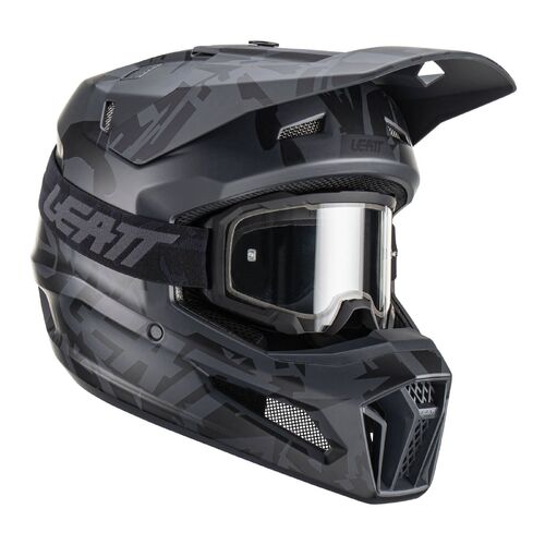 Leatt GPX 3.5 MX Motocross Helmet & Goggle Kit Stealth XXL