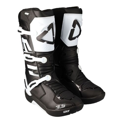 Leatt 3.5 Youth MX Motocross Boots 13 Black White