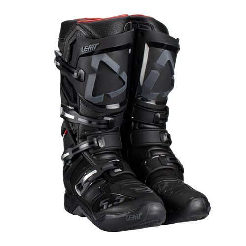 Leatt Flexlock 5.5 MX Motocross Boots 7 Black
