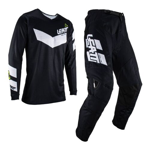 Leatt 3.5 MX Motocross Jersey & Pants Set Black