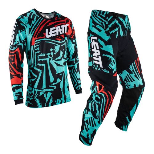 Leatt 3.5 MX Motocross Jersey & Pants Set Fuel XXL/38