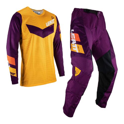 Leatt 3.5 Youth MX Motocross Jersey & Pants Set Indigo S