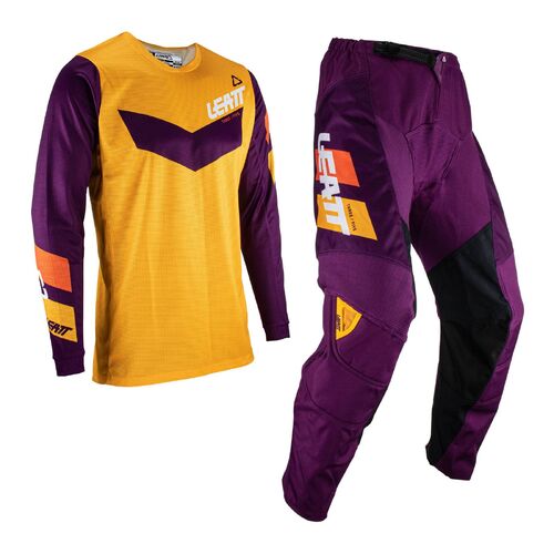 Leatt 3.5 Youth MX Motocross Jersey & Pants Set Indigo XL