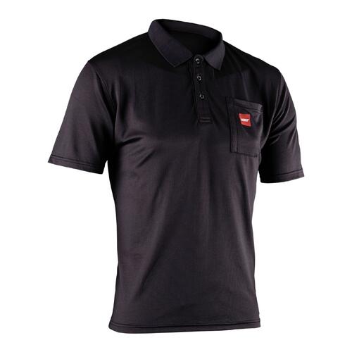 Leatt Team Polo Shirt Short Black