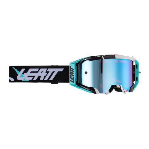 Leatt 5.5 Velocity MX Goggles Iriz Acid Tiger Blue Uc 26%