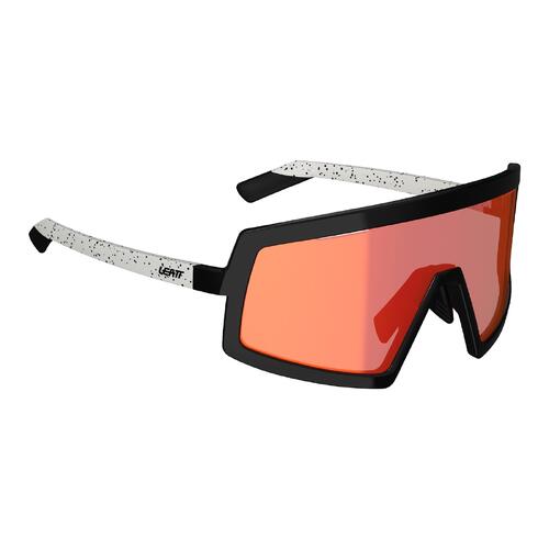 Leatt MadViz One Sunglasses Black/White Iriz Red 15 VLT