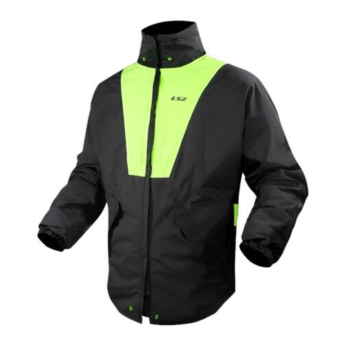 LS2 X-Rain Jacket Black/Hi-Vis Yellow