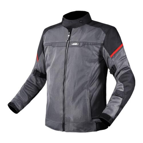 LS2 Riva Mens Jacket Black/Dark Grey/Red 3XL
