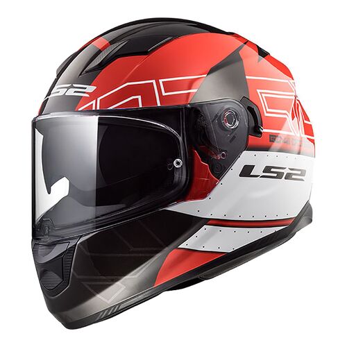 LS2 Helmet FF320 Stream Evo Kub Black/Red L