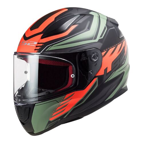 LS2 Helmet FF353 Rapid Gale Matte Green/Orange