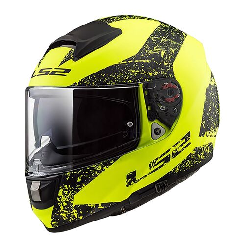 LS2 Helmet FF397 Vector Evo Sign Matte Hi-Vis Yellow Low/Black