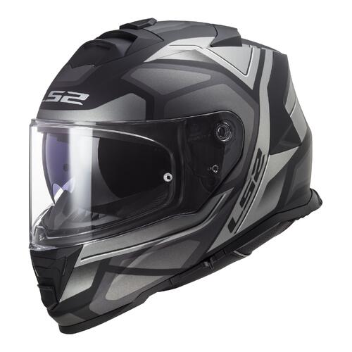 LS2 Road Motorcycle Helmet FF800 Storm II 2XL Faster Matte Titanium