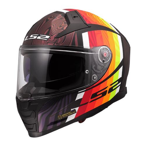 LS2 Road Motorcycle Helmet FF811 Vector II Freedom Matte Black/Chameleon 2XL