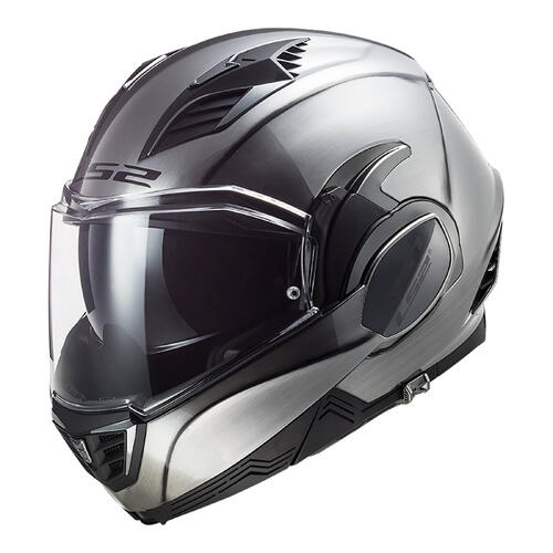 LS2 Road Motorcycle Helmet FF900 Valiant II Flip Front S Titanium