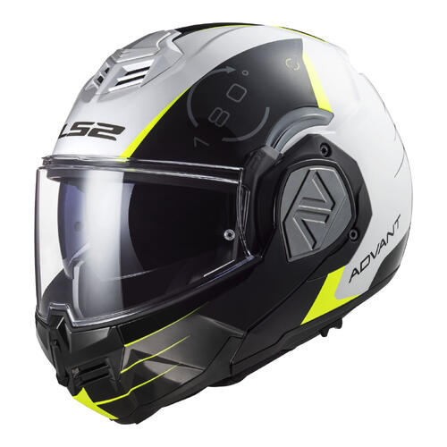 LS2 Road Motorcycle Helmet FF906 Advant 2XL Codex White/Black