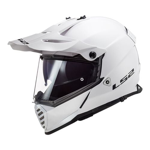 LS2 Helmet MX436 Pioneer Evo Solid Gloss White