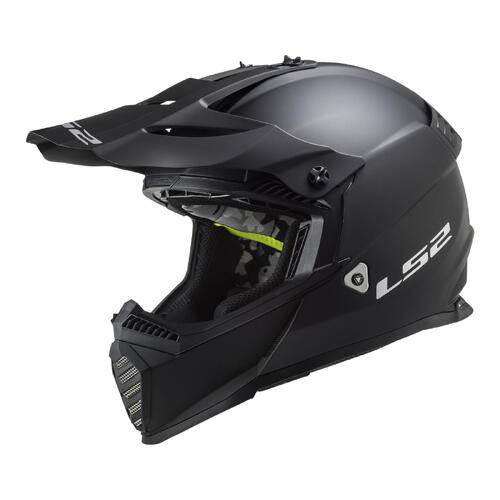 LS2 Dirt Motorcycle Helmet MX437 Fast Evo Mini S Matte Black