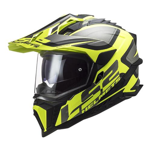 LS2 Dirt Motorcycle Helmet MX701 Explorer L Alter Matte Black/Hi-Vis Yellow
