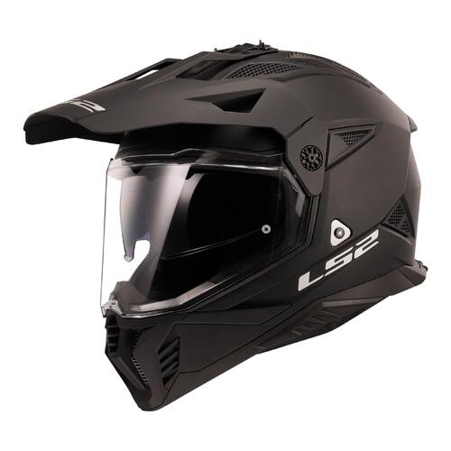 LS2 Dirt Motorcycle Helmet MX702 Pioneer II 2XL Matte Black