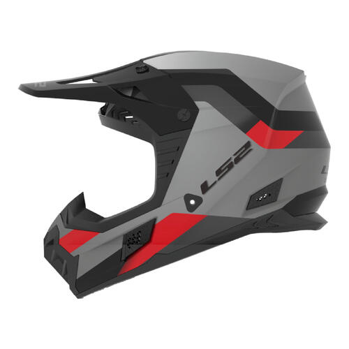 LS2 Dirt Motorcycle Helmet MX706 COZ Frontier II Red/Black/Titanium 2XL