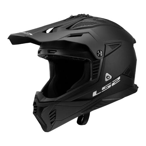 LS2 Dirt Motorcycle Helmet MX708 Fast II 2XL Matte Black