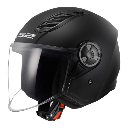 LS2 Road Open Face Helmet OF616 Airflow II 2XL Matte Black