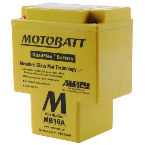 Honda Vt1100C2 Aero 1998 Motobatt Quadflex 12V Battery High Performance 
