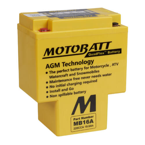 Honda VT1100C Shadow 1985-2000 Motobatt Quadflex AGM Battery