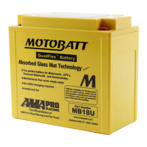 Moto Guzzi 750 Targa 1989-1992 Motobatt Quadflex AGM Battery