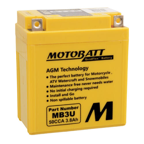 Yamaha DT200R 1989-1998 Motobatt Quadflex AGM 12V Battery High Performance