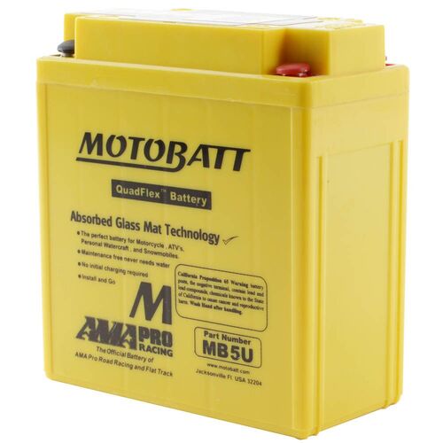 Yamaha Tzr250W 3Ma 1989 Motobatt Quadflex 12V Battery High Performance 