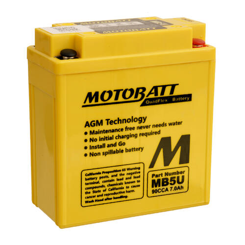 Yamaha XT600 1984-1989 Motobatt Quadflex AGM 12V Battery High Performance