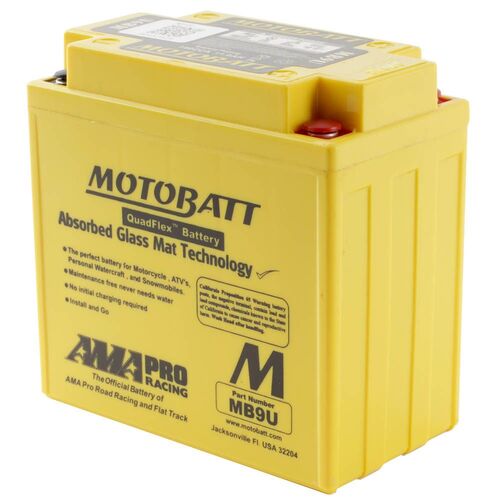 For Suzuki Gn125 2021 Motobatt Quadflex 12V Battery High Performance 