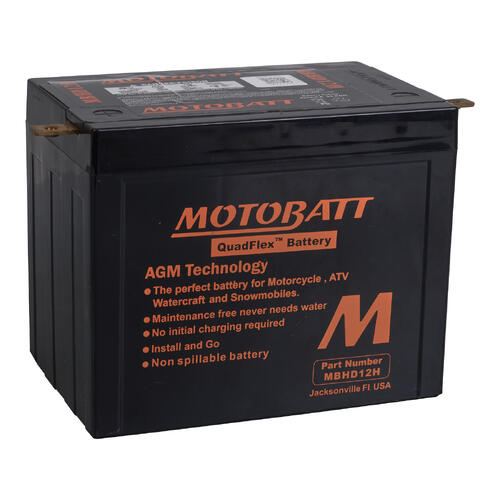Harley Davidson FLH 1200 Electra Glide 1969-1975 Motobatt Quadflex AGM Battery