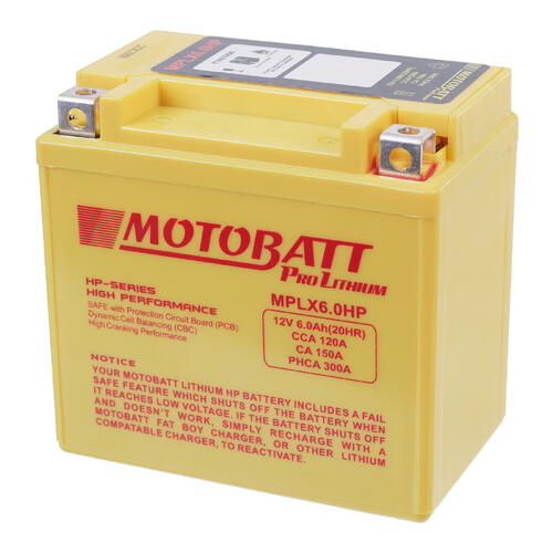 Kawasaki KLX150L 2014-2019 Motobatt Lithium 12V Battery High Performance