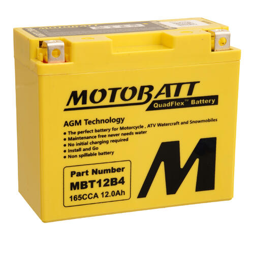 Yamaha FZ6N 2004-2012 Motobatt Quadflex AGM 12V Battery High Performance