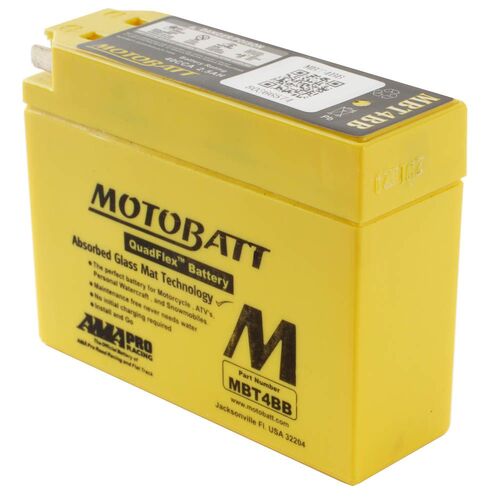 Yamaha TTR110E 2016 Motobatt Quadflex 12V Battery High Performance 