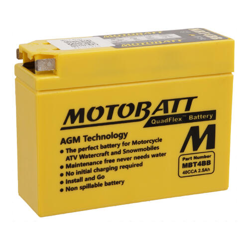 Yamaha SR400 2013-2019 Motobatt Quadflex AGM 12V Battery High Performance